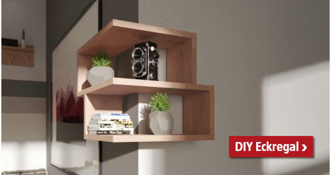 DIY Eckregal