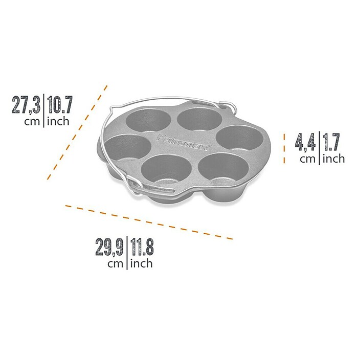 Petromax Backform Muffins (Gusseisen, Durchmesser: 27 cm) | BAUHAUS