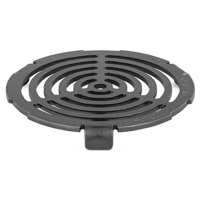 Petromax Grillaufsatz Ataro - Passend für: Petromax Atago Grillplatte, Durchmesser: 10,9 cm - Schwarzes, rundes Zubehörteil mit konzentrischen Rillen und "GERMANY" Beschriftung. Präzisionsteile für höchste Ansprüche.