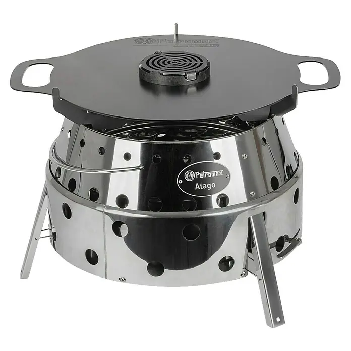 Petromax Grillaufsatz Ataro - Passend für: Petromax Atago Grillplatte, Durchmesser: 10,9 cm - Petromax Atago Grill: Der vielseitige Holzkohlegrill für Camping und Garten, mit präziser Temperaturregelung und robuster Bauweise für beste Grillergebnisse.