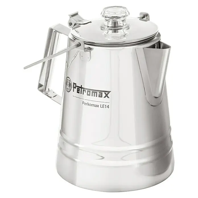 Petromax Perkolator Perkomax - Edelstahl, 1,5 l - Petromax Perkomax LE14 Kaffeekanne aus Edelstahl mit transparentem Knauf für stilvolles Kaffeekochen im Freien.