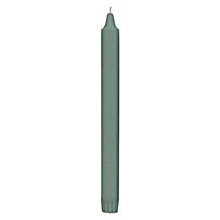 Hofer Dekokerze glatt (Antikgrün, Ø x H: 2,2 x 24 cm, 1 Stk.)