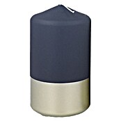 Hofer Stumpenkerze Deluxe (Nachtblau-Platin, Ø x H: 6 x 11 cm, 1 Stk.) | BAUHAUS