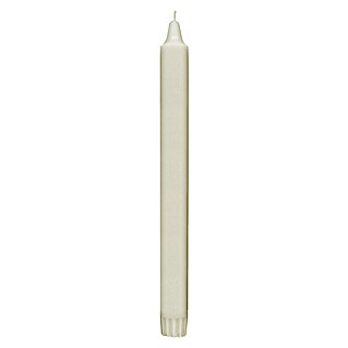 Hofer Dekokerze glatt (Elfenbein, Ø x H: 2,2 x 24 cm, 1 Stk.)