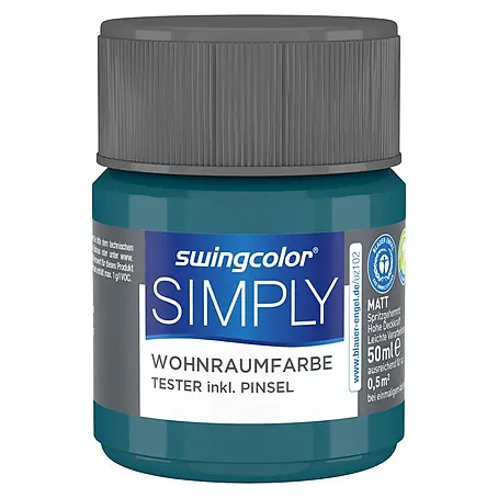 swingcolor  Farbtester SIMPLY Wohnraumfarbe