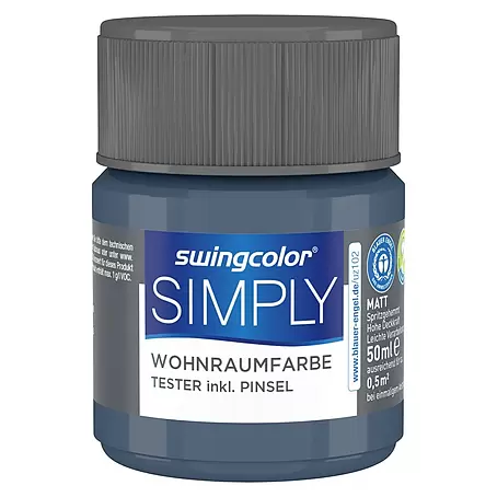 swingcolor  Farbtester SIMPLY Wohnraumfarbe
