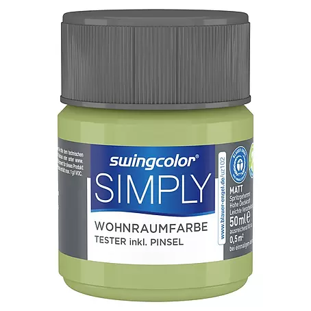 swingcolor  Farbtester SIMPLY Wohnraumfarbe