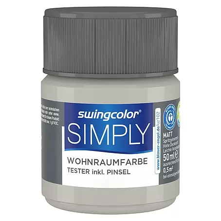 swingcolor  Farbtester SIMPLY Wohnraumfarbe