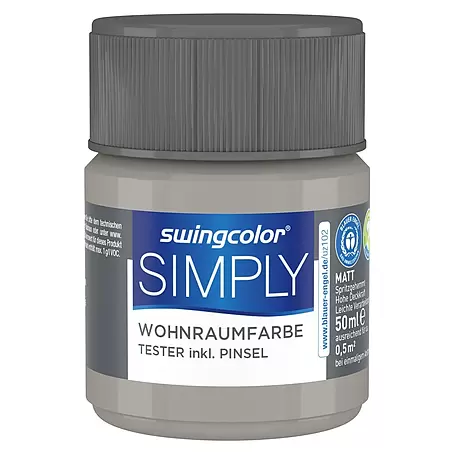 swingcolor  Farbtester SIMPLY Wohnraumfarbe