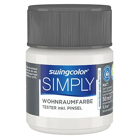 swingcolor  Farbtester SIMPLY Wohnraumfarbe