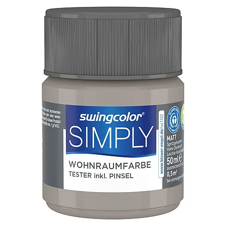 swingcolor  Farbtester SIMPLY Wohnraumfarbe