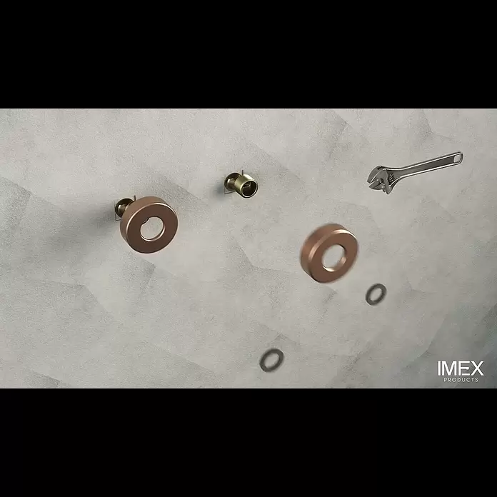 Imex Sistema de ducha Londres - Con grifo termostático, Distancia entre orificios: 15 cm, Número de tipos de chorro: 3 ud., Cromo - 03   Columna (barra) de ducha monomando o termosttica