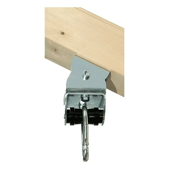 Marathon Ausgleichswinkel - Geeignet für: Schaukeln - Deckenhaken mit Karabiner für sichere Aufhängung. Ideal für Schaukeln und Hängematten, einfache Montage an Holzbalken.