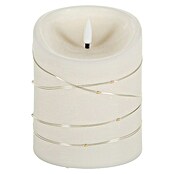 Flower Power LED-Kerze Elephant Corro (Creme, Echtwachs, Ø x H: 10 x 12 cm) | BAUHAUS