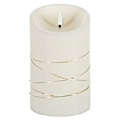 Flower Power LED-Kerze Elephant Corro (Creme, Echtwachs, Ø x H: 10 x 16 cm) | BAUHAUS