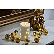 Flower Power LED-Kerze Elephant Corro (Creme, Echtwachs, Ø x H: 10 x 16 cm) | BAUHAUS