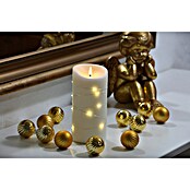 Flower Power LED-Kerze Elephant Corro (Creme, Echtwachs, Ø x H: 10 x 20 cm) | BAUHAUS