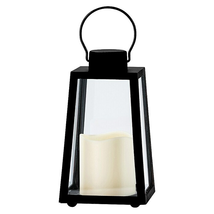 LED-Laterne Keru (10 x 10 x 18 cm, LED-Kerze, Schwarz) | BAUHAUS