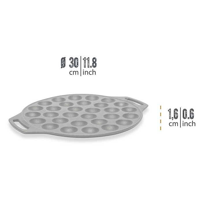 Petromax Backform Poffertjes (Gusseisen, Durchmesser: 30 cm) | BAUHAUS