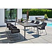 Sunfun Solo Gartentisch (L x B x H: 230 x 100 x 76,5 cm, Aluminium, Sintered Stone, Night-Grey, Ausziehbar) | BAUHAUS
