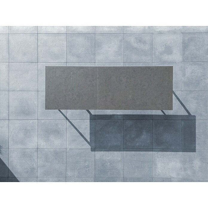 Sunfun Solo Gartentisch (L x B x H: 230 x 100 x 76,5 cm, Aluminium, Sintered Stone, Night-Grey, Ausziehbar) | BAUHAUS