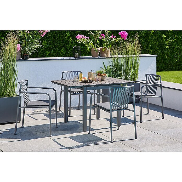 Sunfun Balkonmöbel-Set Maja/Sarah (5 -tlg., Night-Grey) | BAUHAUS
