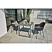 Sunfun Balkonmöbel-Set Amy/My (3 -tlg., Night-Grey/Schwarz) | BAUHAUS