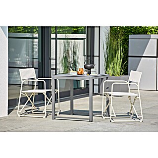 Sunfun Balkonmöbel-Set Amy/Sarah (3 -tlg., Night-Grey/Light-Greige)