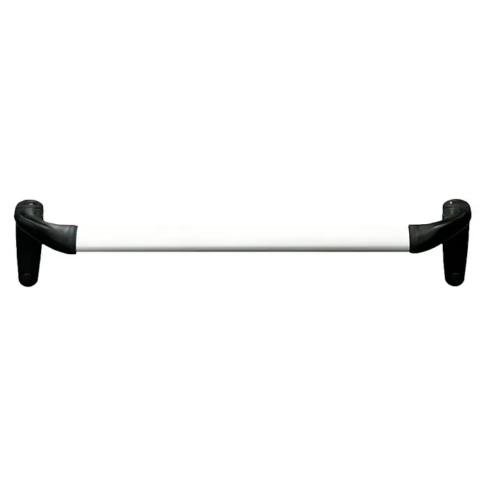 Novoferm Cerradura antipánico - 83 cm, Metal - Manillar con agarre negro, perfecto para tu bicicleta. El diseño blanco ofrece un aspecto moderno y un rendimiento excelente.