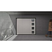 Solid Elements Puerta de garaje seccional PRO (250 x 212,5 cm, Blanco, Acanalada 4 ventanas verticales) | BAUHAUS