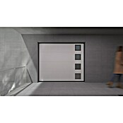 Solid Elements Puerta de garaje seccional PRO (250 x 212,5 cm, Blanco, 4 ventanas verticales) | BAUHAUS