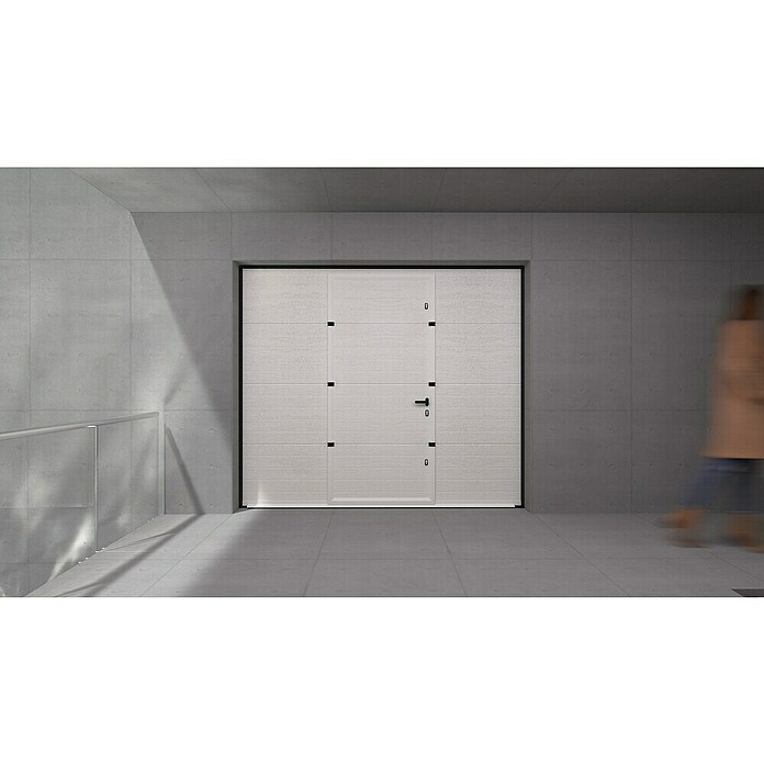 Solid Elements Puerta de garaje seccional PRO (250 x 212,5 cm, Blanco) | BAUHAUS