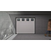 Solid Elements Puerta de garaje seccional PRO (250 x 212,5 cm, Blanco, 4 ventanas horizontal) | BAUHAUS