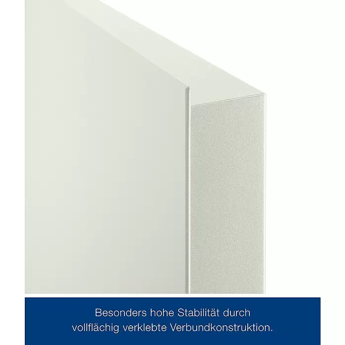 Hörmann Brandschutztür H3-1 OD RS - 100 x 200 cm, DIN Anschlag: Rechts, Grauweiß - Hellbeiges Verbundplattenelement mit vollflächig verklebter Konstruktion für hohe Stabilität.