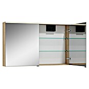 Camargue Aurinia LED-Spiegelschrank (B x H: 100 x 62 cm, Mit Beleuchtung, Holz, Natural Oak) | BAUHAUS