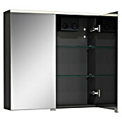 Camargue Aurinia LED-Spiegelschrank (B x H: 80 x 62 cm, Mit Beleuchtung, Holz, Anthrazit) | BAUHAUS