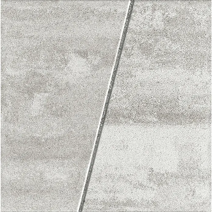 Terrassenplatte Division - 50 x 30 x 4 cm, Grau, Beton - Strukturierte Betonfliese mit diagonalem Fugenschnitt für moderne Innenräume. Abriebfest und pflegeleicht.
