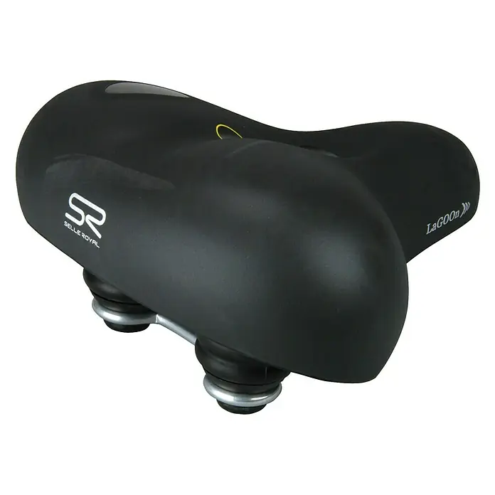 Selle Royal Gel-SattelGeeignet für: Touren- & Cityräder, Schwarz - Schwarzer Selle Royal Lagoon Fahrradsattel für komfortables Radfahren mit guter Federung für entspannte Touren.