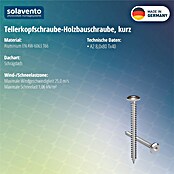 Solavento Tellerkopfschraube Solavento (L x B x H: 80 x 20 x 20 mm, Geeignet für: Schrägdach) | BAUHAUS