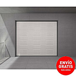 Solid Elements Puerta de garaje seccional PRO (250 x 212,5 cm, Blanco, Cuarterón)
