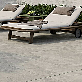 Queens Terrassenfliese (59,3 x 119,3 x 2 cm, Grau, Matt)