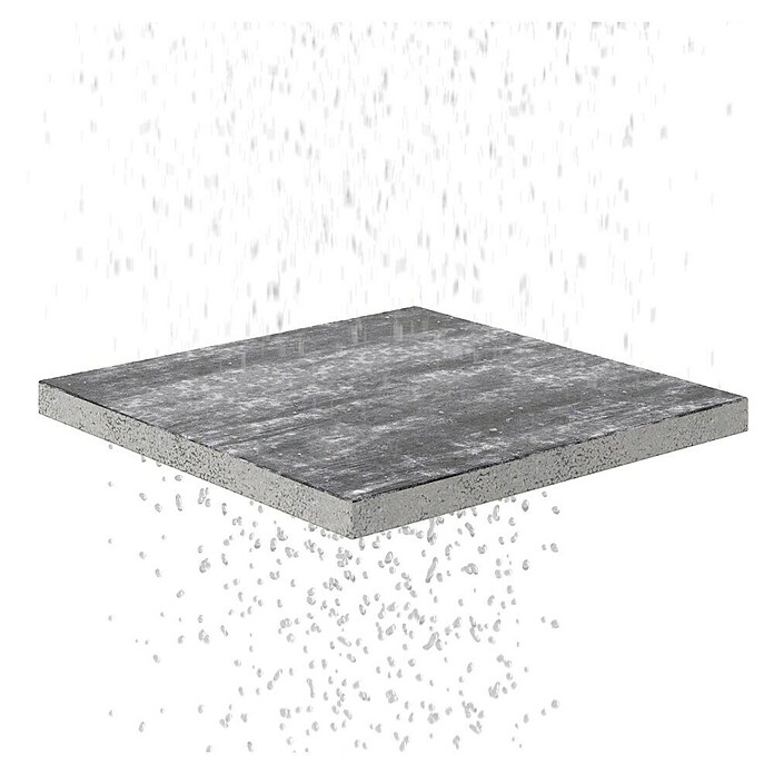 Terrassenplatte Megadrain Silver (50 x 50 x 4 cm, Grau, Beton) | BAUHAUS