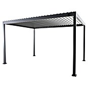 Sunfun Milos Lamellenpavillon (B x T: 386 x 294 cm, Farbe Gestell: Night-Grey, Aluminium) | BAUHAUS