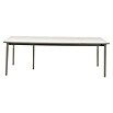Sunfun Solo Gartentisch (L x B x H: 230 x 100 x 76,5 cm, Aluminium, Sintered Stone, Light-Greige, Ausziehbar) | BAUHAUS