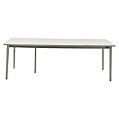 Sunfun Solo Gartentisch (L x B x H: 230 x 100 x 76,5 cm, Aluminium, Sintered Stone, Light-Greige, Ausziehbar) | BAUHAUS