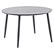 Sunfun Gartenmöbel-Set Solo Rope (9 -tlg., Aluminium/Sintered Stone/Polyrattan/Olefin, Night-Grey, Stapelbar) | BAUHAUS