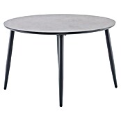 Sunfun Solo Gartentisch rund (Ø x H: 120 x 74 cm, Aluminium, Sintered Stone, Night-Grey) | BAUHAUS