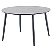 Sunfun Solo Gartentisch rund (Ø x H: 120 x 74 cm, Aluminium, Sintered Stone, Night-Grey) | BAUHAUS