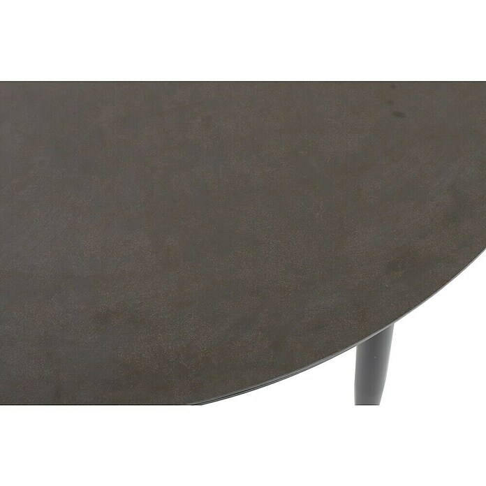 Sunfun Solo Gartentisch rund (Ø x H: 120 x 74 cm, Aluminium, Sintered Stone, Night-Grey) | BAUHAUS
