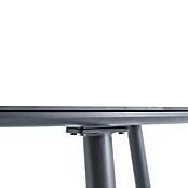 Sunfun Solo Gartentisch rund (Ø x H: 120 x 74 cm, Aluminium, Sintered Stone, Night-Grey) | BAUHAUS